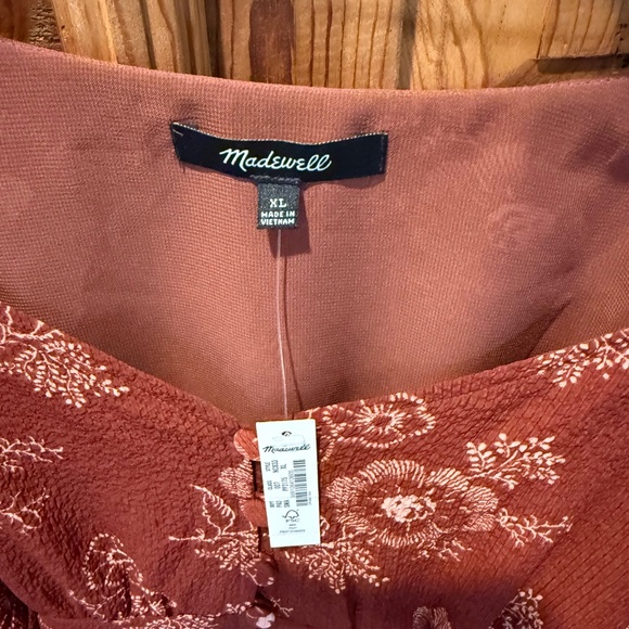 Madewell Rust colored bohemian blouse - Picture 2 of 4